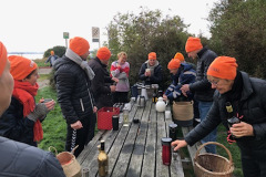 Kaffe efterfølgende det kolde dyp
