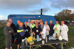Den mobile sauna ved Husodde Strand.
